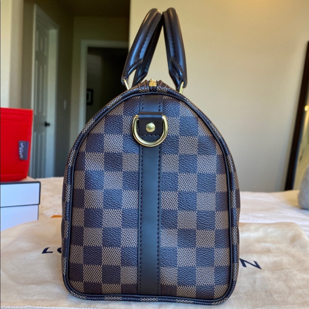 LOUIS VUITTON SPEEDY BANDOULIERE 25 and EMILIE WALLET DAMIER EBENE - Picture 5 of 16